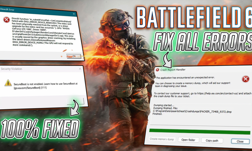 How to Fix Battlefield 6 Errors – Fix Crashing, Insufficient VRAM Requirement & Black Screen Errors