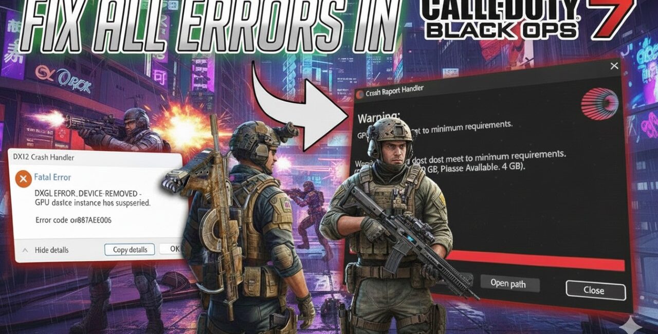COD Black Ops 7: Fix Crashing, Black Screen, DX12 & Startup Issues on ANY PC🔧