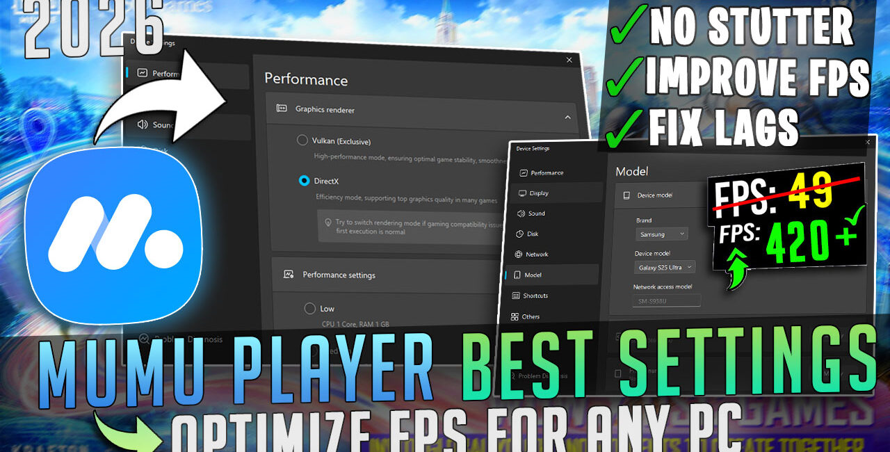 MuMu Player – BEST SETTINGS for Smooth Gaming & MAX FPS on ANY PC 📈 (2026 Guide)