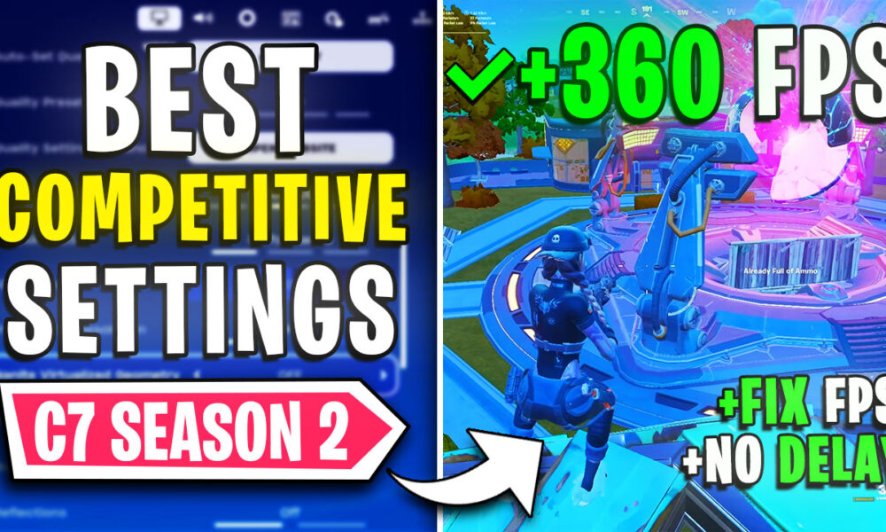 Fortnite – Best PC Settings to Fix Lags, Stutter & FPS Drops in Season 2📈