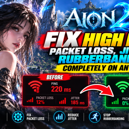AION 2 – How to Fix High Ping, Packet Loss, Jitter & Rubberbanding COMPLETELY on ANY PC📈