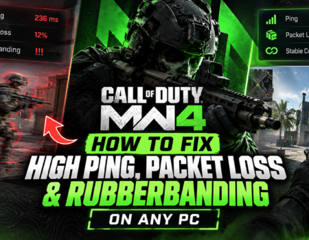 Call of Duty MW4: How to Fix High Ping, Packet Loss & Rubberbanding on ANY PC🌐