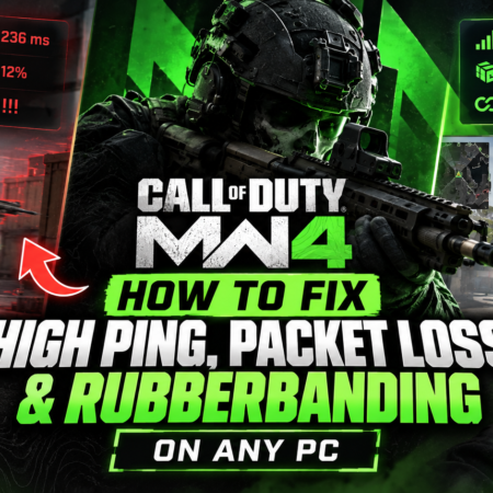Call of Duty MW4: How to Fix High Ping, Packet Loss & Rubberbanding on ANY PC🌐